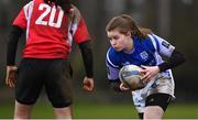 13 February 2019; Kirsty King of Queen's University during the Kay Bowen Women’s Senior 7s match between CIT and Queen's University at MU Barnhall RFC in Leixlip, Kildare. Photo by Piaras Ó Mídheach/Sportsfile