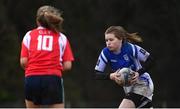 13 February 2019; Kirsty King of Queen's University during the Kay Bowen Women’s Senior 7s match between CIT and Queen's University at MU Barnhall RFC in Leixlip, Kildare. Photo by Piaras Ó Mídheach/Sportsfile