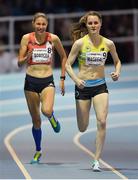 13 February 2019; Ciara Mageean of Ireland leads Claudia Bobocea of Romania in the TG4 Women's 1500m during the AIT International Grand Prix 2019 at the Athlone Institute of Technology in Westmeath. Photo by Brendan Moran/Sportsfile