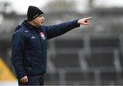 14 February 2019; NUI Galway manager Jeff Lynskey during the Electric Ireland Fitzgibbon Cup Semi-Final match between National University of Ireland Galway and Mary Immaculate College Limerick at Cusack Park in Ennis, Clare. Photo by Eóin Noonan/Sportsfile