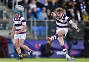 14 February 2019; David Wilkinson of Clongowes Wood kicks a penalty during the Bank of Ireland Leinster Schools Senior Cup Round 2 match between Clongowes Wood College and CBC Monkstown at Energia Park in Donnybrook, Dublin. Photo by Matt Browne/Sportsfile
