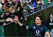 15 February 2019; Quinn Roux meets supporters prior to an Ireland rugby open training session at the Aviva Stadium in Dublin. Photo by Seb Daly/Sportsfile