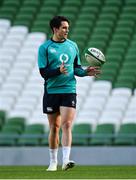 15 February 2019; Joey Carbery during an Ireland rugby open training session at the Aviva Stadium in Dublin. Photo by Seb Daly/Sportsfile