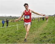 15 February 2019; Tommy Connolly, from CBC Cork City, on his way to winning the Senior Boys 6000m from second place Frank O'Brien from Midleton CBS during the Irish Life Health Munster Schools Cross Country event at WIT Sports Campus in Carrignore, Waterford. Photo by Matt Browne/Sportsfile