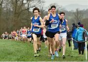 15 February 2019; Dean Casey, left, from St Flannan's College, Ennis, on his way to winning the Intermediate Boys 5000m during the Irish Life Health Munster Schools Cross Country event at WIT Sports Campus in Carrignore, Waterford. Photo by Matt Browne/Sportsfile