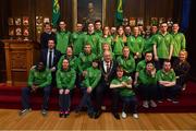 15 February 2019; Lord Mayor of Dublin Nial Ring today met Dublin athletes as they prepare to represent Ireland at the World Summer Games in Abu Dhabi in 2019 at Mansion House in Dublin. Photo by Piaras Ó Mídheach/Sportsfile