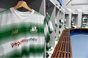 15 February 2019; The Shamrock Rovers dressing room before the SSE Airtricity League Premier Division match between Waterford and Shamrock Rovers at the RSC in Waterford. Photo by Matt Browne/Sportsfile