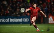 15 February 2019; Rory Scannell of Munster kicks a conversion during the Guinness PRO14 Round 15 match between Munster and Southern Kings at Irish Independent Park in Cork. Photo by Diarmuid Greene/Sportsfile