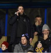 15 February 2019; Shamrock Rovers manager Stephen Bradley watches the match from the stand during the SSE Airtricity League Premier Division match between Waterford and Shamrock Rovers at the RSC in Waterford. Photo by Matt Browne/Sportsfile