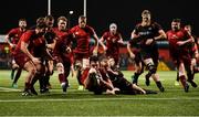 15 February 2019; Jean Kleyn of Munster scores his side's fifth try despite the efforts of Sarel Pretorius of Southern Kings during the Guinness PRO14 Round 15 match between Munster and Southern Kings at Irish Independent Park in Cork. Photo by Diarmuid Greene/Sportsfile