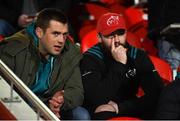 15 February 2019; CJ Stander, left, and Sam Arnold of Munster in attendance at the Guinness PRO14 Round 15 match between Munster and Southern Kings at Irish Independent Park in Cork. Photo by Diarmuid Greene/Sportsfile