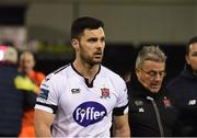 15 February 2019; Patrick Hoban of Dundalk and Dundalk first team coach John Gill, right, following the SSE Airtricity League Premier Division match between Dundalk and Sligo Rovers at Oriel Park in Dundalk, Louth. Photo by Ben McShane/Sportsfile