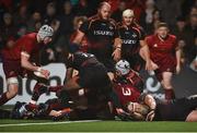 15 February 2019; Billy Holland of Munster scores his side's fourth try during the Guinness PRO14 Round 15 match between Munster and Southern Kings at Irish Independent Park in Cork. Photo by Diarmuid Greene/Sportsfile