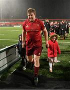 15 February 2019; Stephen Archer of Munster leaves the field with his son Casey and daughter Alex after the Guinness PRO14 Round 15 match between Munster and Southern Kings at Irish Independent Park in Cork. Photo by Diarmuid Greene/Sportsfile