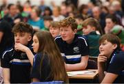 16 February 2019; Laois team from Chill Chábháin, Darragh Ryan, Declan White, Lucy Ryan and Ciarán Campbell taking part in the Tráth na gCéisteann Boird during the Cream of The Crop at Scór na nÓg All Ireland Finals at St Gerards De La Salle Secondary School in Castlebar, Co Mayo. Photo by Eóin Noonan/Sportsfile