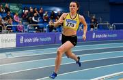 16 February 2019; Phil Healy of Bandon AC, Co. Cork, competing in the Women's 400m event during day 1 of the Irish Life Health National Senior Indoor Athletics Championships at the National Indoor Arena in Abbotstown, Dublin. Photo by Sam Barnes/Sportsfile