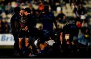 16 February 2019; Dario Chistolini of Zebre celebrates a scrum penalty during the Guinness PRO14 Round 15 match between Zebre and Leinster at the Luigi Zaffanella Stadium in Viadana, Italy. Photo by Ramsey Cardy/Sportsfile