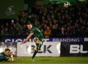 16 February 2019; Jack Carty of Connacht kicks a conversion supported by Darragh Leader during the Guinness PRO14 Round 15 match between Connacht and Toyota Cheetahs at The Sportsground in Galway. Photo by Harry Murphy/Sportsfile