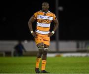 16 February 2019; Abongile Nonkontwana of Toyota Cheetahs reacts following the Guinness PRO14 Round 15 match between Connacht and Toyota Cheetahs at The Sportsground in Galway. Photo by Harry Murphy/Sportsfile