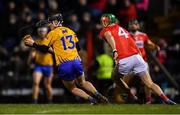 16 February 2019; Ian Galvin of Clare in action against Stephen McDonnell of Cork during the Allianz Hurling League Division 1A Round 3 match between Cork and Clare at Páirc Uí Rinn in Cork. Photo by Piaras Ó Mídheach/Sportsfile