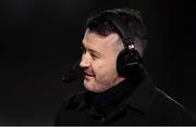 16 February 2019; Donal Óg Cusack, GPA President, in his role as RTÉ Sports analyst at half-time, during the Allianz Hurling League Division 1A Round 3 match between Cork and Clare at Páirc Uí Rinn in Cork. Photo by Piaras Ó Mídheach/Sportsfile