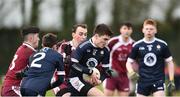 16 February 2019; Conor Mathers of New York in action against Marino Institute of Education during the Electric Ireland HE GAA Corn na Mac Leinn Shield Final match between Marino Institute of Education and New York at Mallow GAA in Mallow, Cork. Photo by Matt Browne/Sportsfile
