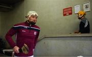17 February 2019; Joe Canning of Galway runs out to the field prior to the Allianz Hurling League Division 1B Round 3 match between Galway and Dublin at Pearse Stadium in Salthill, Galway. Photo by Harry Murphy/Sportsfile