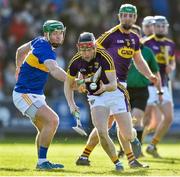 17 February 2019; Diarmuid O'Keeffe of Wexford in action against Noel McGrath of Tipperary during the Allianz Hurling League Division 1A Round 3 match between Wexford and Tipperary at Innovate Wexford Park in Wexford. Photo by Matt Browne/Sportsfile