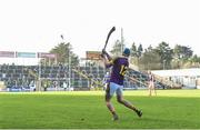 17 February 2019; Ian Byrne of Wexford breaks his hurley while taking a free during the Allianz Hurling League Division 1A Round 3 match between Wexford and Tipperary at Innovate Wexford Park in Wexford. Photo by Matt Browne/Sportsfile