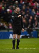 17 February 2019; Referee James Owens during the Allianz Hurling League Division 1B Round 3 match between Galway and Dublin at Pearse Stadium in Salthill, Galway. Photo by Harry Murphy/Sportsfile