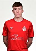 16 February 2019; Sean Quinn during Shelbourne squad portraits at Tolka Park in Dublin. Photo by Oliver McVeigh/Sportsfile