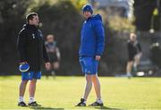 18 February 2019; Head coach Leo Cullen, right, and scrum coach John Fogarty during Leinster Rugby Squad Training at Rosemount in UCD, Dublin. Photo by Piaras Ó Mídheach/Sportsfile