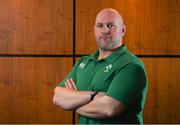 18 February 2019; Assistant coach Ambrose Conboy poses for a portrait following an Ireland U20 Rugby Press Conference at Sandymount Hotel in Dublin. Photo by Eóin Noonan/Sportsfile