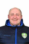 18 February 2019; Cabinteely Assistant Manager Eddie Gormley during Cabinteely Squad Portraits 2019 at Blackrock Rugby Club in Dublin. Photo by Sam Barnes/Sportsfile
