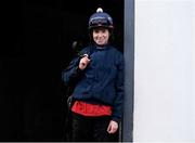 19 February 2019; Jockey Lisa O'Neill poses for a portrait during a Gordon Elliott yard visit at Gordon Elliott Racing in Longwood, Co Meath. Photo by Harry Murphy/Sportsfile