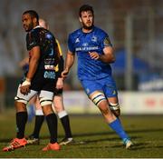 16 February 2019; Caelan Doris of Leinster during the Guinness PRO14 Round 15 match between Zebre and Leinster at the Luigi Zaffanella Stadium in Viadana, Italy. Photo by Ramsey Cardy/Sportsfile