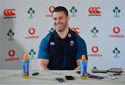 19 February 2019; Sean O'Brien during an Ireland rugby press conference at Carton House in Maynooth, Co Kildare. Photo by Ramsey Cardy/Sportsfile