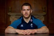 19 February 2019; Sean O'Brien poses for a portrait following an Ireland rugby press conference at Carton House in Maynooth, Co Kildare. Photo by Ramsey Cardy/Sportsfile