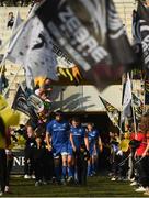 16 February 2019; Leinster captain Scott Fardy runs out ahead of the Guinness PRO14 Round 15 match between Zebre and Leinster at the Luigi Zaffanella Stadium in Viadana, Italy. Photo by Ramsey Cardy/Sportsfile