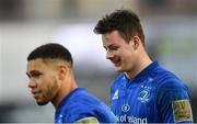 16 February 2019; Jack Dunne, right, and Adam Byrne of Leinster following the Guinness PRO14 Round 15 match between Zebre and Leinster at the Luigi Zaffanella Stadium in Viadana, Italy. Photo by Ramsey Cardy/Sportsfile