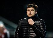 15 February 2019; Derry City manager Declan Devine during the SSE Airtricity League Premier Division match between Derry City and UCD at the Ryan McBride Brandywell Stadium in Derry. Photo by Oliver McVeigh/Sportsfile
