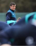 20 February 2019; Jonathan Sexton during Ireland Rugby squad training at Carton House in Maynooth, Kildare. Photo by Brendan Moran/Sportsfile
