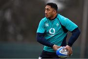 20 February 2019; Bundee Aki during Ireland Rugby squad training at Carton House in Maynooth, Kildare. Photo by Brendan Moran/Sportsfile