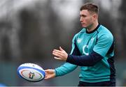 20 February 2019; Jordan Larmour during Ireland Rugby squad training at Carton House in Maynooth, Kildare. Photo by Brendan Moran/Sportsfile