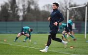 20 February 2019; Joey Carbery during Ireland Rugby squad training at Carton House in Maynooth, Kildare. Photo by Brendan Moran/Sportsfile