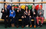 20 February 2019; In attendance are TILDA ambassadors, from left, Mícheál Ó Muircheartaigh, GAA Commentator, Claire Egan, former Mayo Footballer, Anthony Molloy and Maria Devenney, former Donegal footballers, Eamonn Rea, former Limerick hurler, and Denis Coughlan, former Cork dual player, during the How to Age Well: GAA and TILDA Partnership launch at Croke Park in Dublin. The partnership will see live talks take place across Ireland in Mayo, Cork, Donegal, Longford and Limerick. Photo by Sam Barnes/Sportsfile