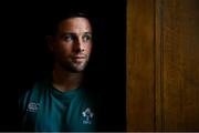 20 February 2019; John Cooney poses for a portrait after an Ireland rugby press conference at Carton House in Maynooth, Kildare. Photo by Brendan Moran/Sportsfile
