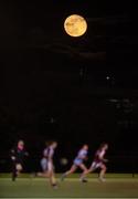 20 February 2019; A full moon is seen over Billings Park during the O’Connor Cup Round 2 match between University College Dublin and National University of Ireland Galway in Belfield, UCD, Dublin. Photo by Stephen McCarthy/Sportsfile