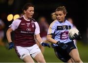 20 February 2019; Caoimhe Mohan of UCD in action against Mairead Eviston of NUI Galway during the O’Connor Cup Round 2 match between University College Dublin and National University of Ireland Galway at Billings Park in Belfield, UCD, Dublin. Photo by Stephen McCarthy/Sportsfile