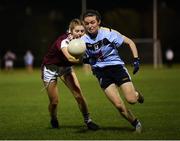 20 February 2019; Dearbhaile Beirne of UCD in action against Elaine Kelly of NUI Galway during the O’Connor Cup Round 2 match between University College Dublin and National University of Ireland Galway at Billings Park in Belfield, UCD, Dublin. Photo by Stephen McCarthy/Sportsfile